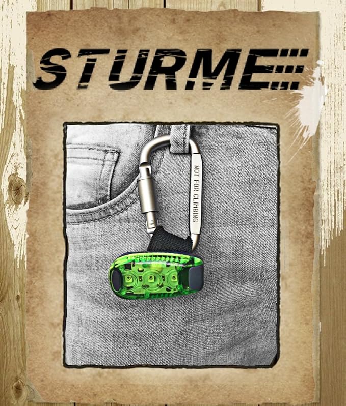 STURME LED Safety Light Strobe Lights for Daytime Running Walking Bicycle Bike Kids Child Woman Dog Pet Runner Best Flashing Warning Clip on Small Reflective Set Flash Walk Night High Visibility