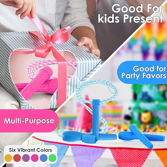 Ram Pro All Purpose Jump Rope Stripe Ropes With Plastic Handles for any Skill Level