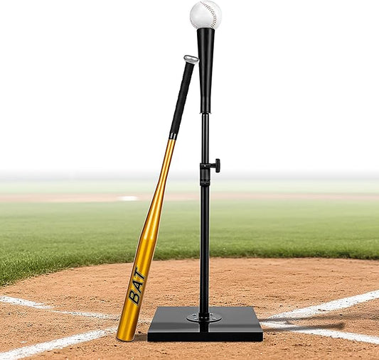Baseball Batting Tee Set with Light Weight Aluminum Bat and Baseball - Hitting Tee - Baseball Tee - Batting Tees for Baseball - Hitting Tee for Baseball - Baseball Hitting Tee - Baseball Tee Set