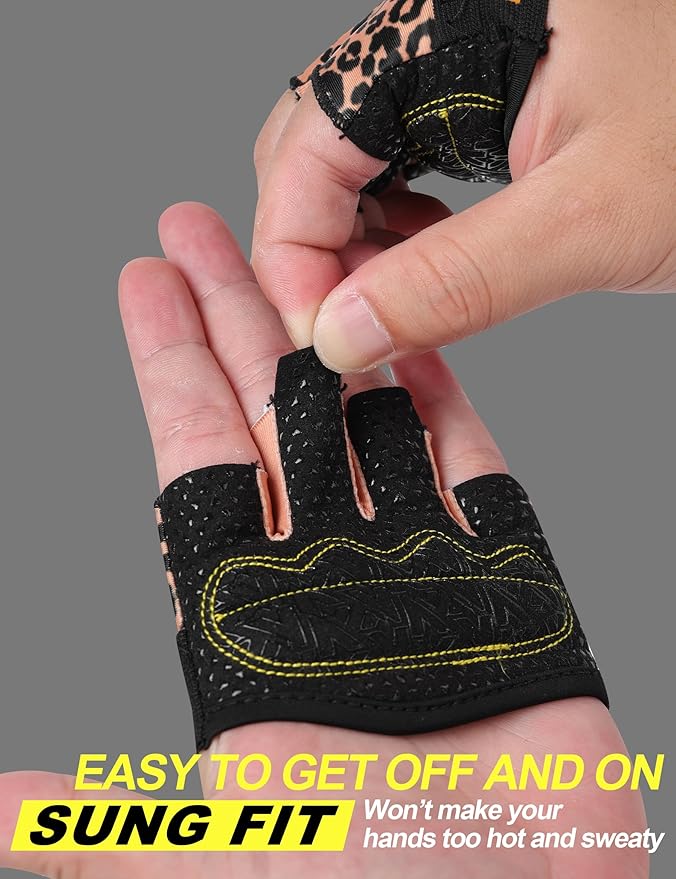 KUTOOK Weight Lifting Gloves for Women Gym Workout Gloves with Palm Protection & Extra Grip Breathable Exercise Gloves for Men Fitness