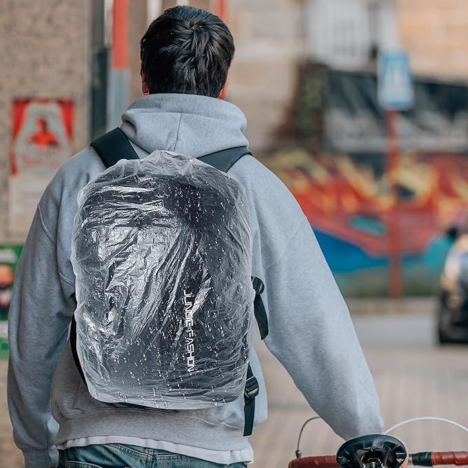 30pcs Backpack Rain Cover Waterproof - Disposable Lightweight Backpack Cover for Outdoor Hiking Air Travel for 20-55L