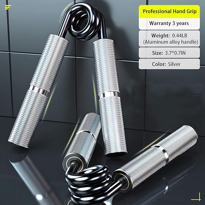 Hand Grip Exerciser Strengthener,Resistance Levels 50-450Lbs,Grip Strength Trainer,Non-Slip Gripper,Heavy Duty Grip Enhancer