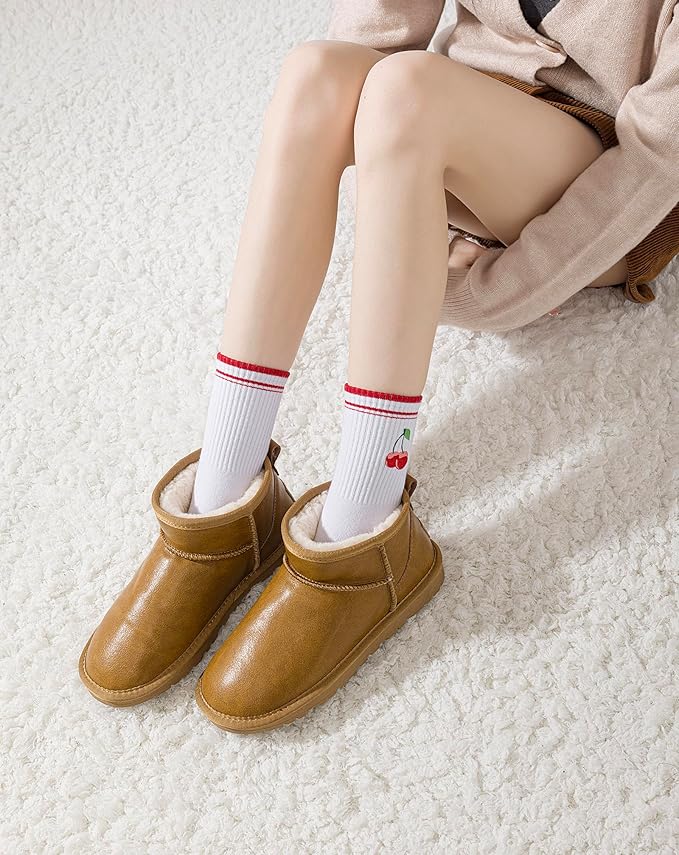 Yawlsow Pilates Grip Socks for Women Yoga Grippy Socks Cute Barre Non Skid Athletic Crew Sticky Sock Workout Hospital
