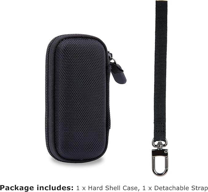 Ginsco Case for KardiaMobile 1-Lead Personal EKG Monitor Works with Most Smartphones, Hard Shell 1680D Oxford Carrying Case for AliveCor KardiaMobile 6L,Heart Monitor Travel Pouch with Carrying Strap