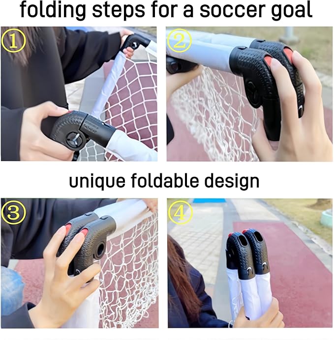Soccer Goal, Small Foldable Goal for Kids, Kids Goals for The Backyard/Indoor/Outdoor, Mini Soccer Goals for Toddler Gift