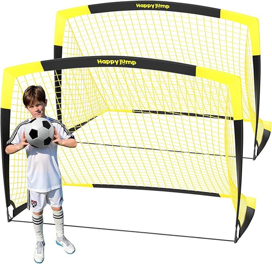 Soccer Goal Pop Up Foldable Soccer Net for Backyard 7x5FT,5x3.6FT,4x3FT,3x2.2FT