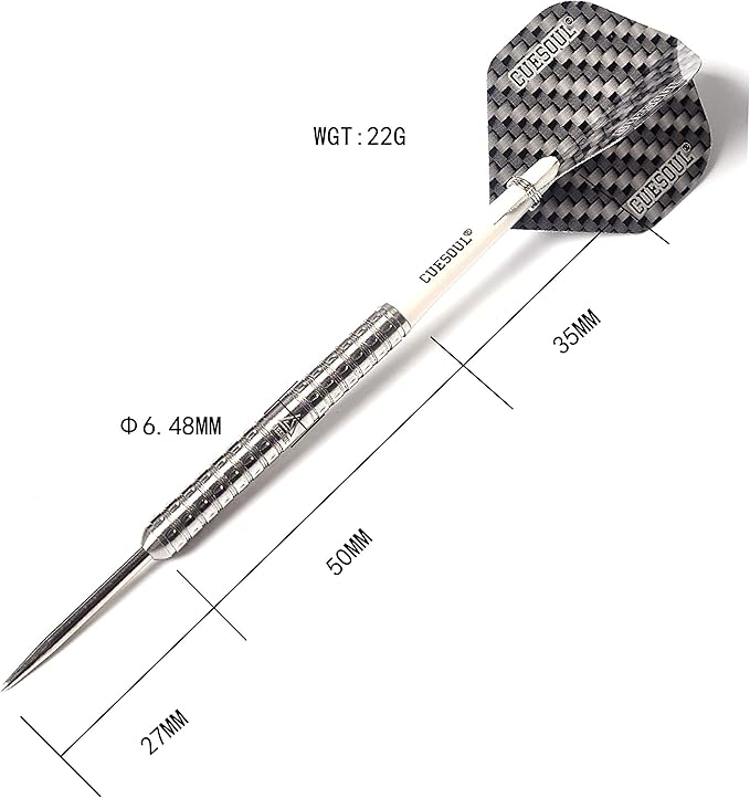 CUESOUL Swift Series 22/24/26g Super Slim Tungsten Steel Tip Darts Set