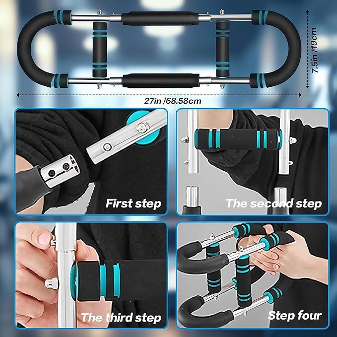 Twister Arm Trainer for Men, Adjustable Arm and Chest Muscle Trainer, 20-60lb 40-90lb 70-110lb Chest Workout Device, Detachable Portable Spring Resistance for Home Gym, Upper Body Workout Equipment