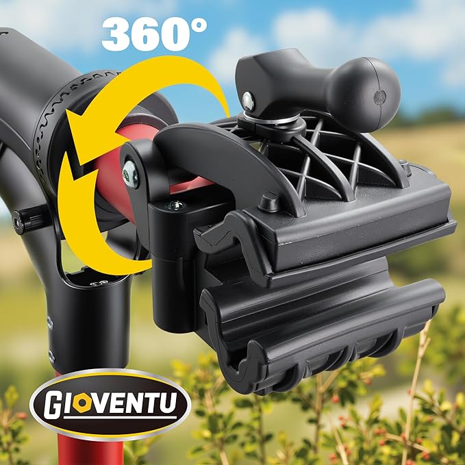 Gioventù 110 LBS E Bike Repair Stand, Heavy Duty Bicycle Maintenance Stand with High-Strength Steel, Bike Mechanic Workstand for E-bikes, Mountain Bikes and Road Bikes - Red