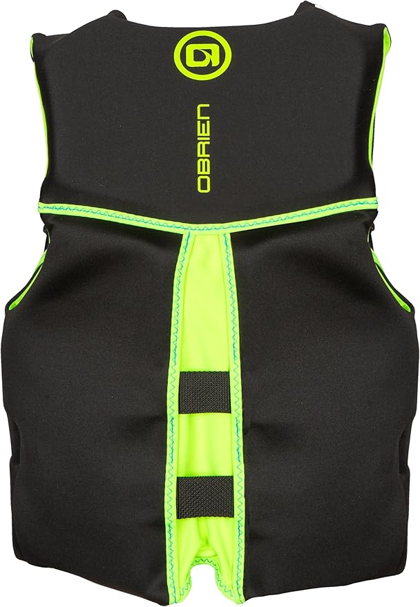 O'Brien Flex V-Back Life Jacket – Coast Guard Approved Adult Life Vest with Flex Fit Design, Lightweight Foam & Front Zip Closure for Watersports, Boating, and Jet Skiing
