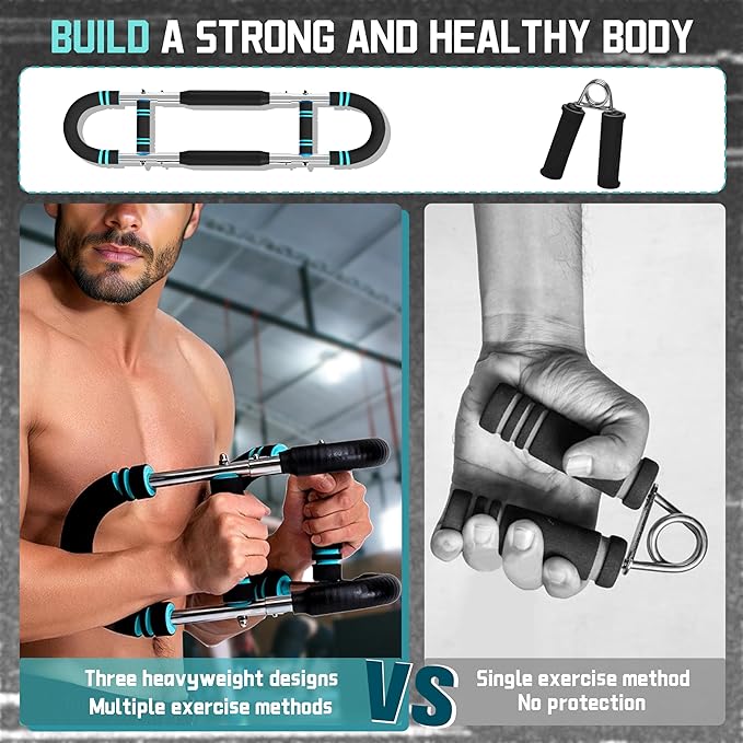 Twister Arm Trainer,Arm Exerciser for Men,Adjustable Chest Expander,Chest Workout Equipment,Arm Bar,Forearms Muscle Training Fitness Equipment,Strength Training Machine for Abdomen,HIPS,Back,Thigh