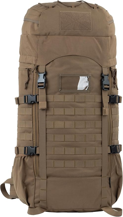 75L Tactical Backpack with Internal Frame, MOLLE, and Hydration System