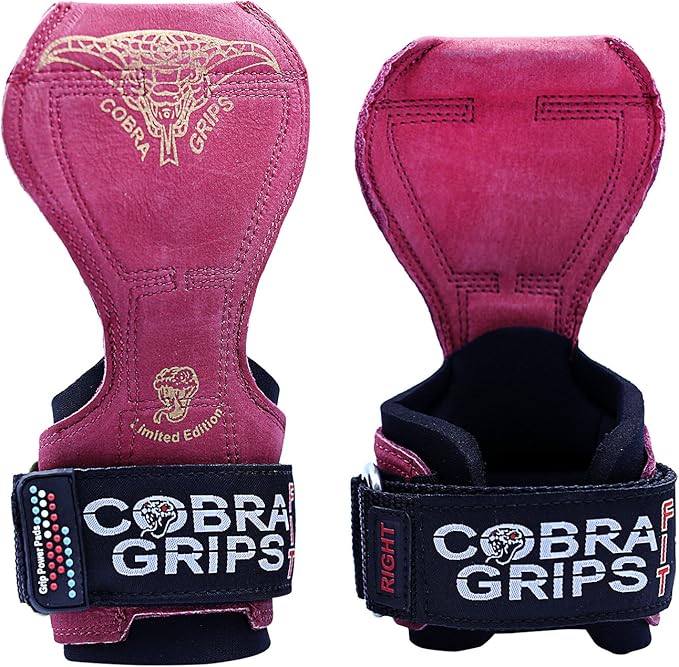 Cobra Grips PRO Weight Lifting Gloves Heavy Duty Straps Alternative Power Lifting Hooks for Deadlifts Adjustable Neoprene Padded Wrist Support Bodybuilding