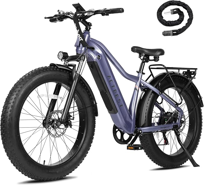 Electric Bike for Adults with Peak 1500W Brushless Motor,65Miles 28MPH Electric Mountain Bike, 624Wh Removable Built-in Battery Ebike, 26"×4 Fat Tires Ebikes for Adults,7 Speed,Front Suspension