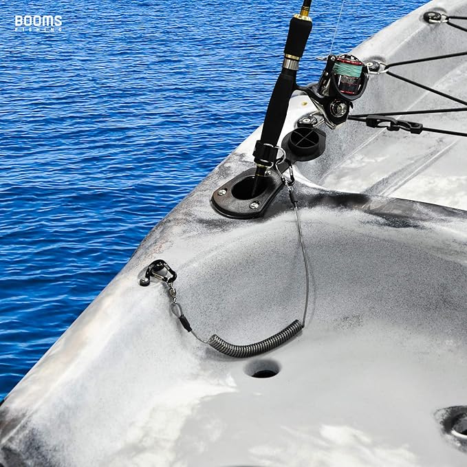 Booms Fishing T02 Fishing Pole Tether, Kayak Paddle Leash, Paddle Board Fishing Accessories, Heavy Duty Fishing Lanyard for Fishing Tools/Rods/Paddles