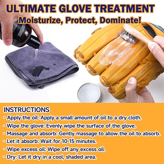 AliBall Ultimate Baseball Glove Break-in Kit and Care Kit, All-in-One Solution
