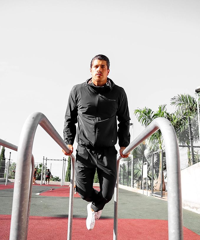 Men's Sauna Suit 2-Piece Performance Jacket and Pants Set for Weight Loss Workout Boxing