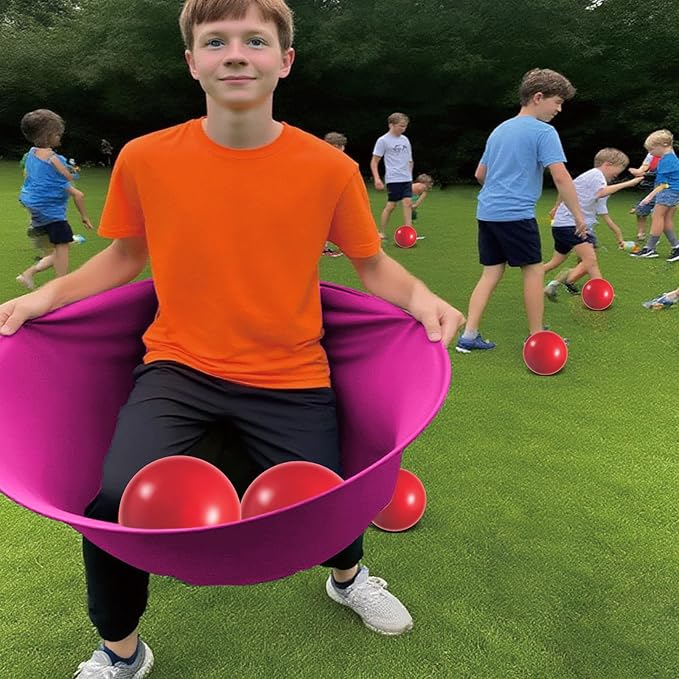Granny Pants Yard Game Set - Giant Outdoor Party Game with 8 Bouncy Balls and Pump，Fun Family Reunion & Adult Yard Games for Groups