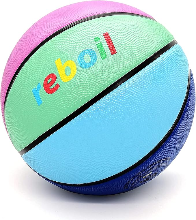 Premium Rubber/Leather Basketball - Kids & Youth, Size 3/4/5/6/7
