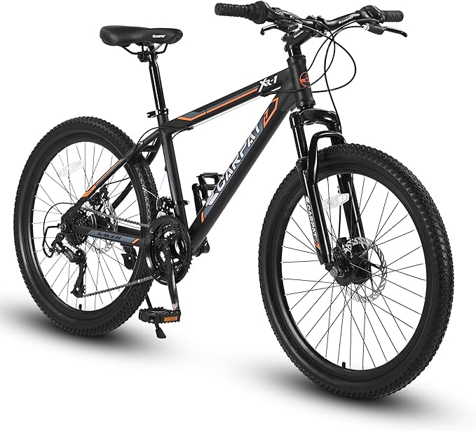 24/26/27.5 Inch Wheels Mountain Bike Shimano 21 Speeds with Mechanical Disc Brakes Aluminum/High-Carbon Steel Frame Suspension MTB Bikes Mountain Bicycle for Adult & Teenagers