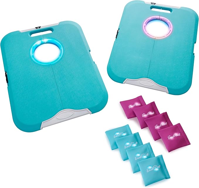 EastPoint Sports Go! Gater Cornhole – Light-Up and Travel Versions – Easy Storage & Light-Weight – Perfect for Outdoor and Indoor Play