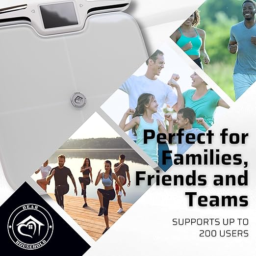 Premium Smart Digital Body Weight Scale FSA or HSA elegible - 8 Electrodes – 56+Metrics -Rechargeable- WiFi & Bluetooth - Full Body Analysis -Track Body Fat, Muscle Mass, Fat Percentage, Sleek Design