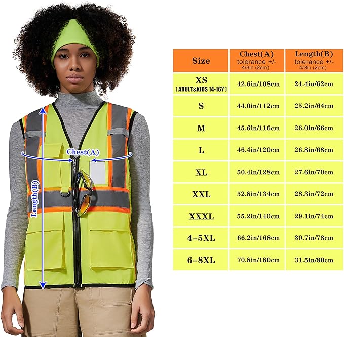AYKRM 11 color Ladies High Vis Reflective Safety Vest for Women