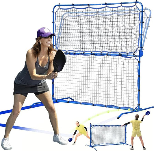 Pickleball Practice Rebounder Net for Dink Volley Solo Training Equipment, 7.9FT or 6FT 2in1 Mini Pickleball Net Portable Trainer for Outdoor Driveway Backyard Indoor Garage, Easy Setup & Storage