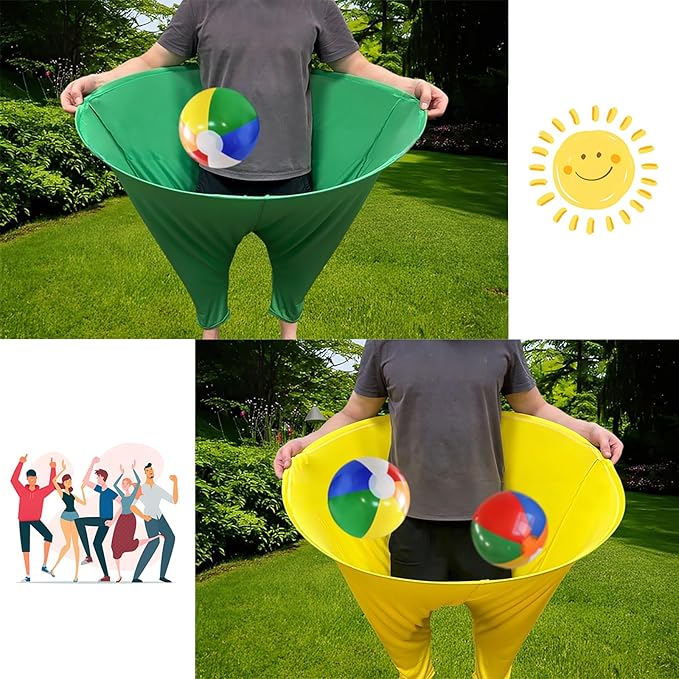Granny Pants Yard Game, 2025 New Granny Pants Outdoor Game with Bouncy Balls, Giant Outdoor Games for Adults and Family, Funny Party Yard Games