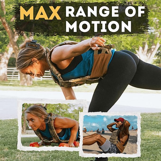 POLYFIT (Fortify) Weighted Vest for Strength and Endurance Training, Rucking, Fitness Workouts, Running, WODs