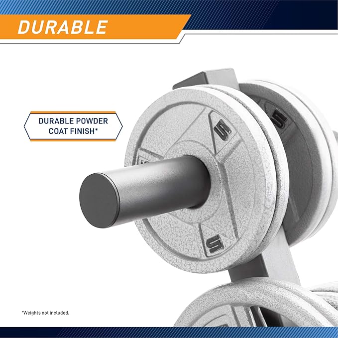 Marcy Olympic Weight Plate Tree for 2-Inch Plates Weight Storage Rack
