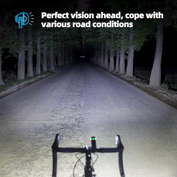 ROCKBROS Bike Light 1000 Lumens USB Rechargeable Bike Headlight Led IPX6 Waterproof Bike Front Light 5 Modes Aluminum Alloy Super Bright Bike Light for Night Riding