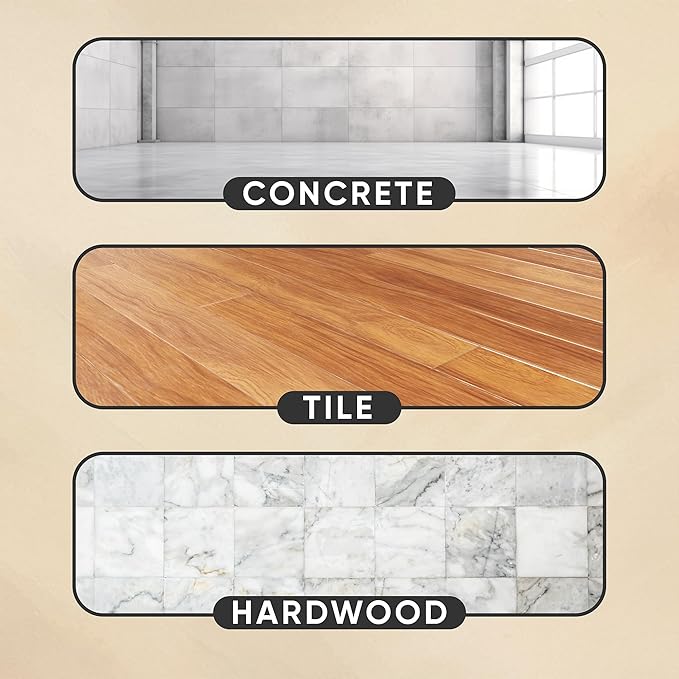 Gorilla Mats Premium Extra Large Yoga Mat – 9' x 6' x 8mm Extra Thick & Ultra Comfortable, Non-Slip Barefoot Exercise Mat – Works Great on Any Floor for Stretching, Cardio or Home Workouts