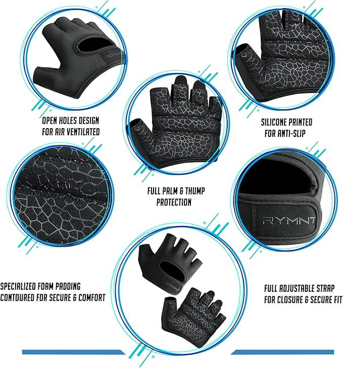 Minimal Weight Lifting Gloves,Short Micro Workout Gloves Grip Pads with Full Palm Protection & Extra Grip for Men Women Weightlifting,Gym,Exercise Training