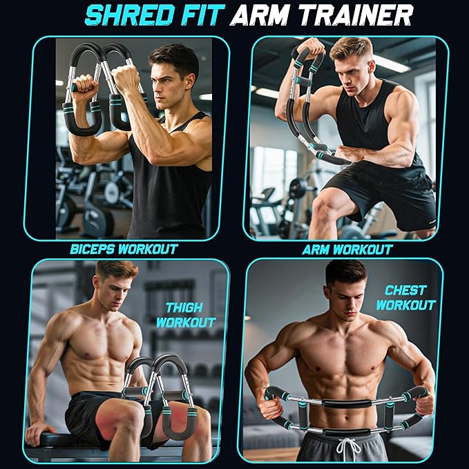 Twister Arm Trainer, Adjustable Twister Arm Chest Exerciser with 3 Settings & Workout Manual for Men & Women, Detachable Power Twister Home Fitness Equipment for Enhancing Upper Body Muscle – 40-90lbs