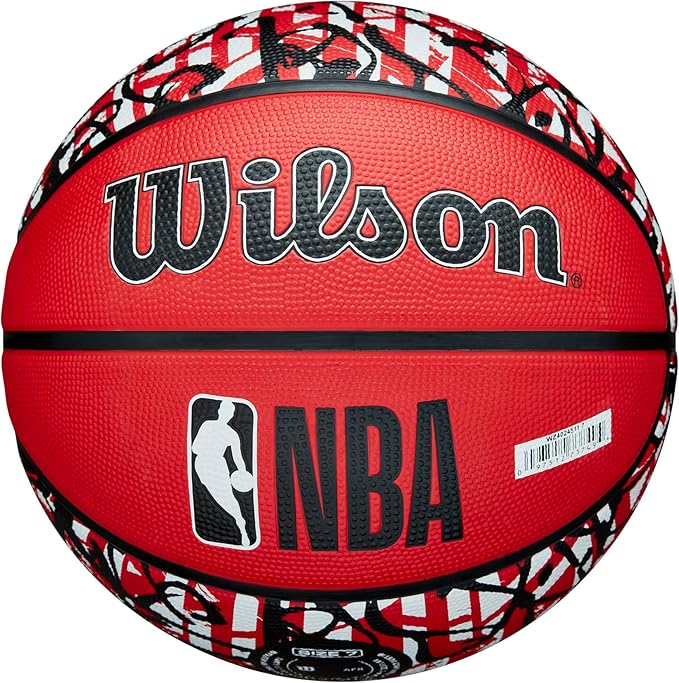WILSON NBA Team Graffiti Basketballs - Size 7-29.5"