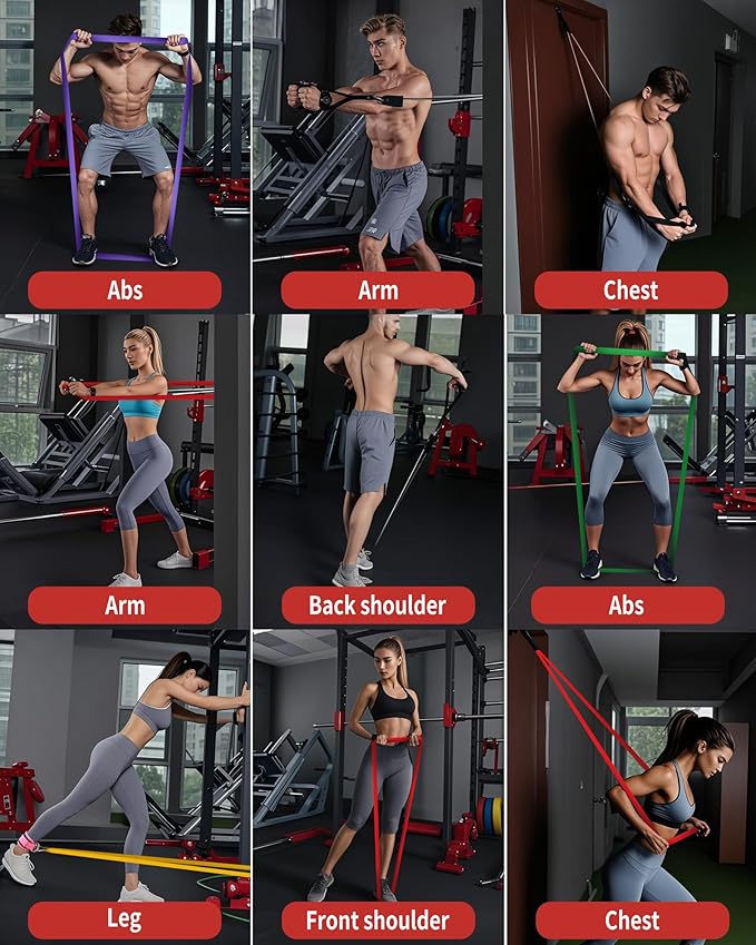 Pull Up Assistance Bands - Exercise Bands, Resistance Bands for Working Out, Physical Therapy, Body Stretching, and Strength Training, Pull Up Bands for Men and Women