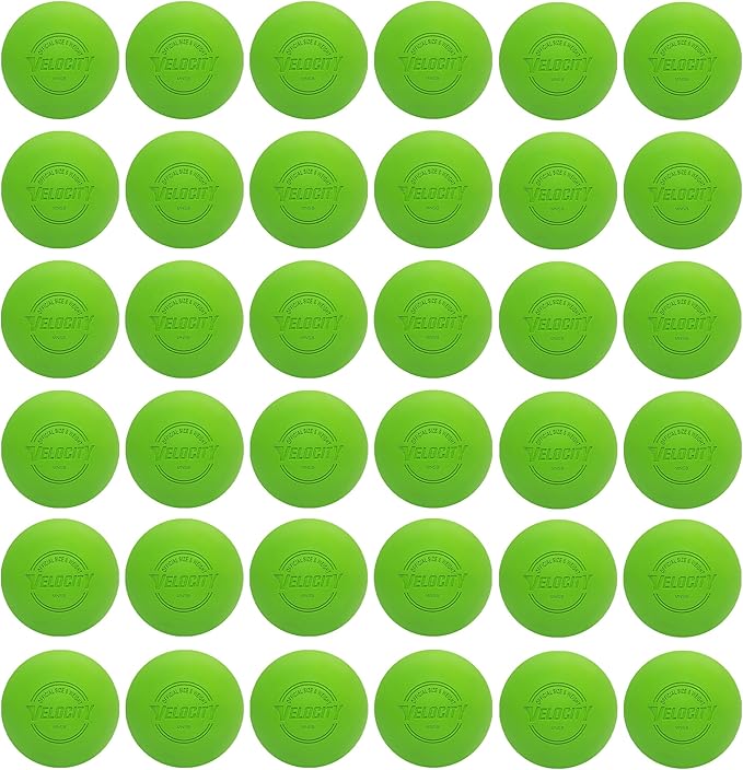 Velocity Lacrosse Balls - 1, 2, 3, 6, 12, 18, 24, 36, 60 and 120 Packs - for Practice, Official NFHS and College Approved Size
