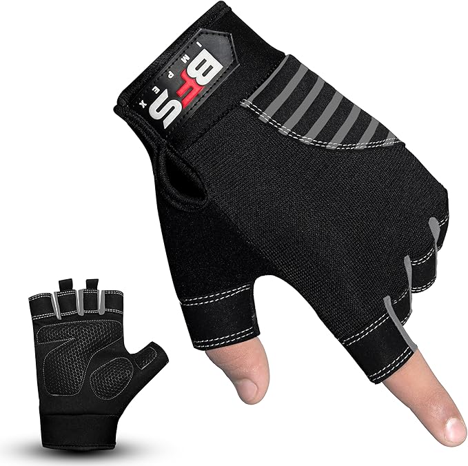 Gym Gloves for Weight Lifting,Workout Gloves with Full Palm Protection–Breathable Fitness Glove for Men & Women,Powerlifting,Pull Ups,Cycling,Gym Training