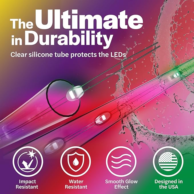 Brightz WheelBrightz LED Bike Wheel Lights - 2025 Edition with Superior Straps & LED-Weatherproof Shield! 14 Colors - Unmatched Durability, Visibility & 48+ Hours of Dazzling Illumination