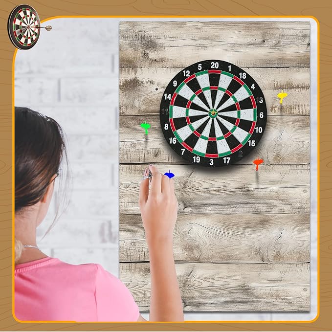 Felt Wood Grain Dart Board Wall Protectors Square Dart Board Backing Tiles Dartboard Backboard Cork Backboard Alternative