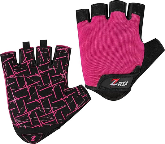 ZRIX Breathable Workout Gloves for Women, Weight Lifting Gloves for Gym, Cycling, Exercise, Fitness and Training, with Excellent Grip and Cushion Pads