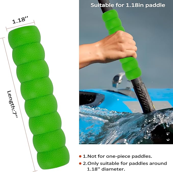 Kayak-Paddle-Grips-2-Pack - No-Slip Oar-Grip for Take-Apart Paddles,Blister Prevention Kayaking Accessories(Diameter 30mm/1.18 inches)