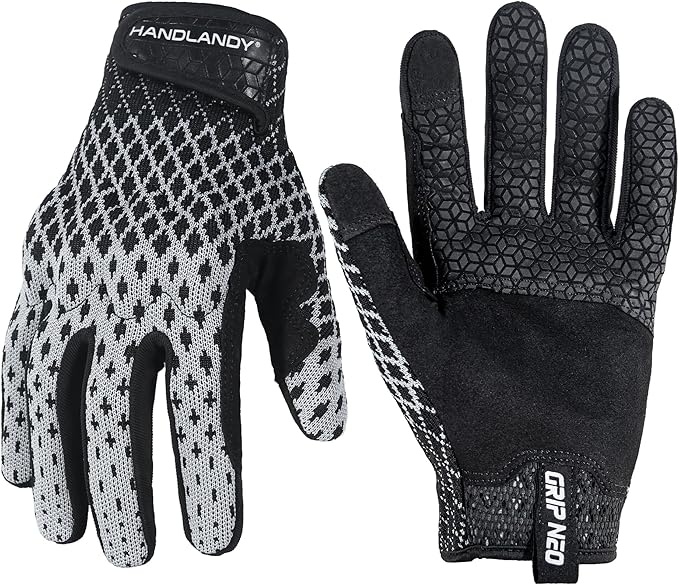 HANDLANDY Baseball Batting Gloves for Adult Youth, Grip Breathable Softball Batting Gloves Fit Men Kids Boys Girls