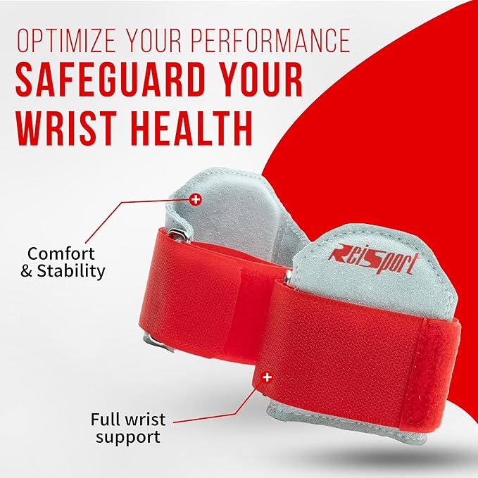 Reisport Gymnastic Wrist Support, Unisex One Size Wrist Support for Pull-up, Premium Leather Wrist Protection, Wrist Support with Hook & Loop Closure, Wrist Wraps for Weightlifting, Strength Training