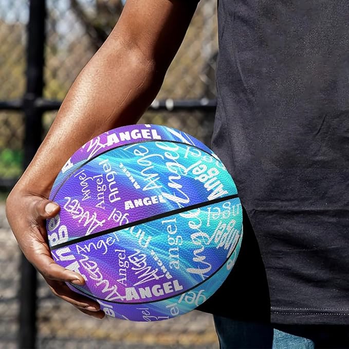 Personalized Basketball Leather Basketball Custom Basketball with Your Personalized Pictures Text Sports Equipment