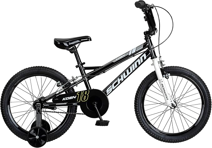 Schwinn Elm and Koen Bike or Balance Bike, 12-20 Inch Bike for Kids Ages 2-13, Black, Blue, Red, Teal, Pink or Purple, SmartStart Ergonomic Design, Adjustable Seat Grows with Child, Training Bicycle