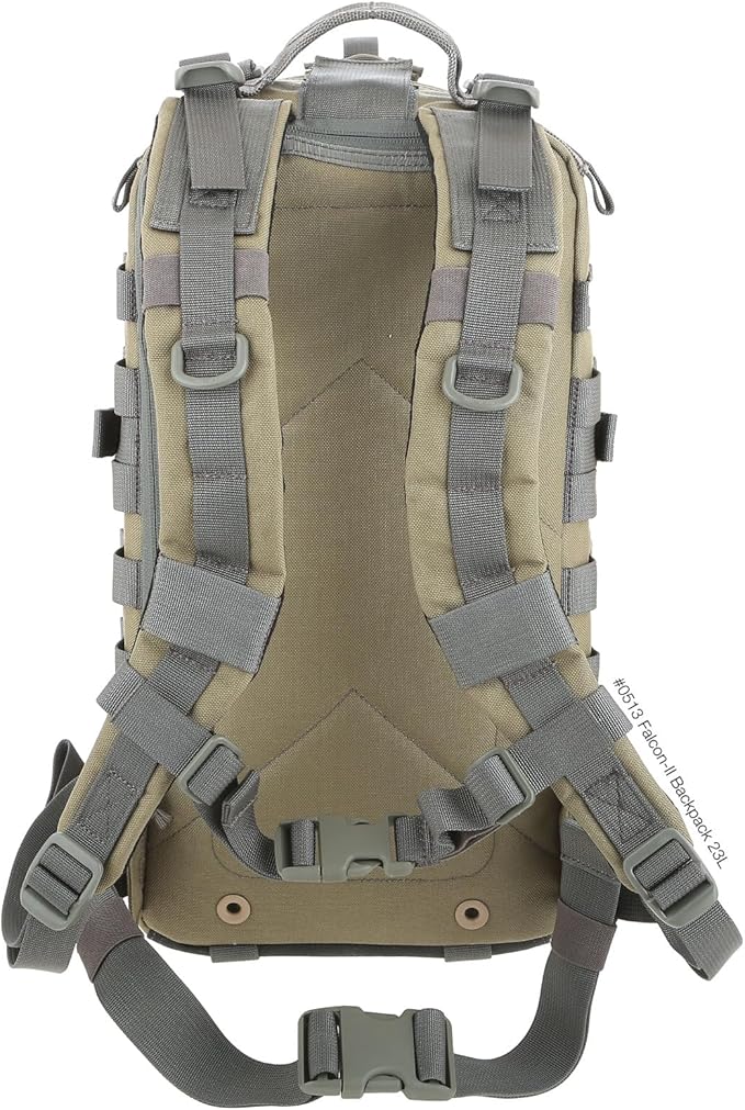 MAXPEDITION Falcon-II Backpack, 23L Tactical Backpack, Survival Pack, Bug Out Bag, MOLLE Go Bag for EDC, 0513