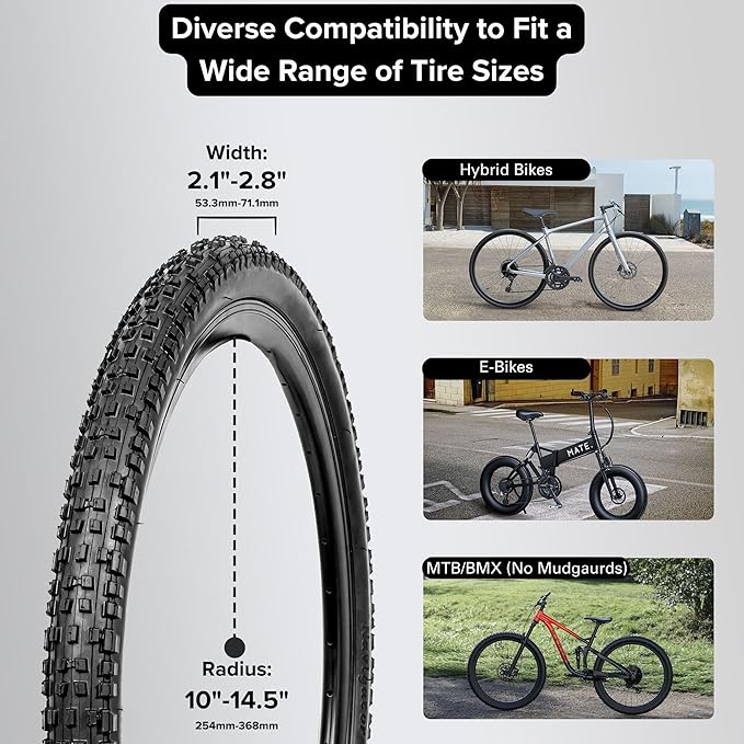 Bicycle Rack for Garage and Indoor Use, Adjustable, Foldable Bike Rack Set of 2 - Wall Mount for Road, Hybrid, Small Mountain, BMX Bikes - Secure and Space Saving Bike Storage (2 Pack)