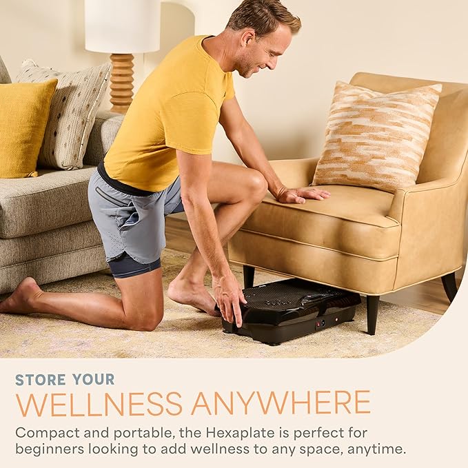 Lifepro Vibration Plate Exercise Machine with Magnetic Acupoints - Full Body Vibration Platform for Beginners and Recovery - Ideal Lymphatic Drainage Massager for Muscle Toning and Overall Fitness